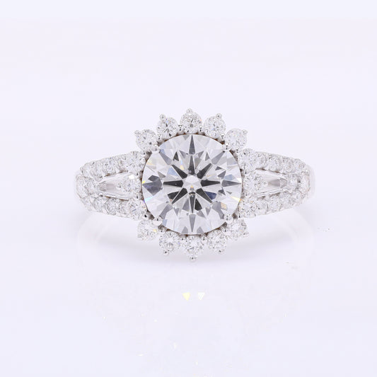 2.79 Carats Lab Grown Diamond 14K Gold Ring