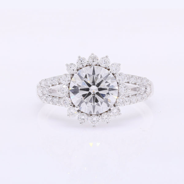 2.79 Carats Lab Grown Diamond 14K Gold Ring