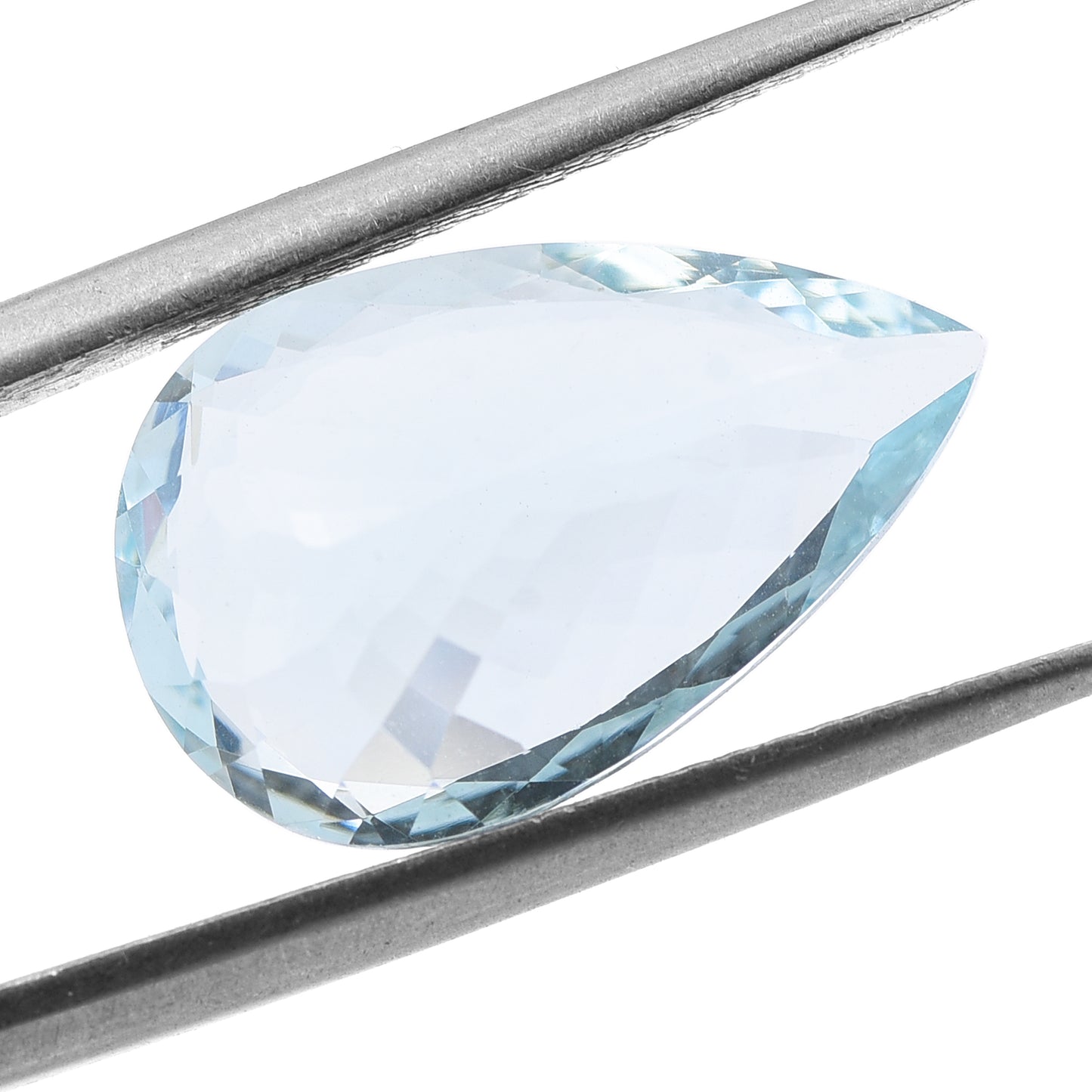 5.64 Natural Beryl Aquamarine Pear Mixed Cut Gemstone