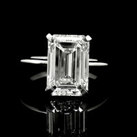 4.05 Carats Lab Grown Diamond 950 Platinum Ring