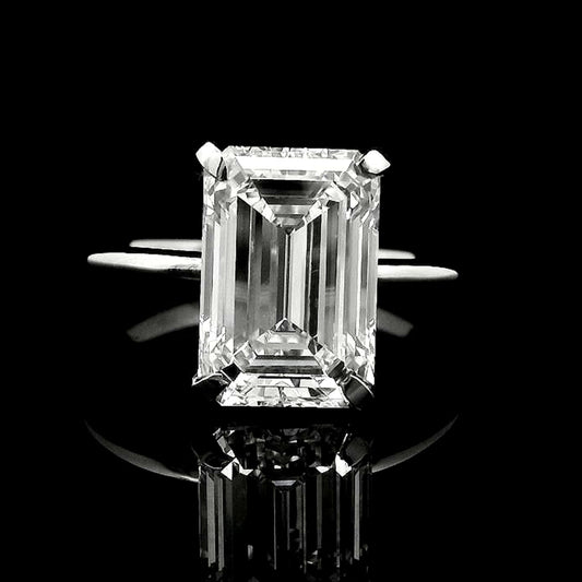 4.05 Carats Lab Grown Diamond 950 Platinum Ring