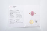 3.36 Carats Natural Corundum Ruby 14K Gold Ring