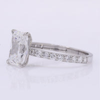 2.38 Carats Lab Grown Diamond 950 Platinum Ring