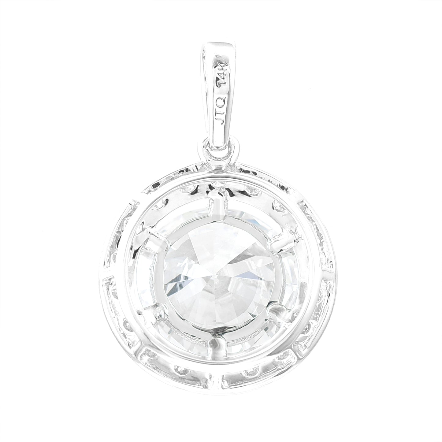 3.29 Carats Lab Grown Diamond 14K Gold Pendant