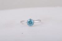 1.06 Carats Blue Lab Grown Diamond 14K Gold Ring