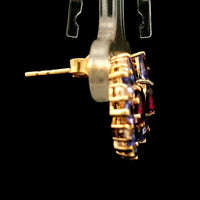 2.43 Ct Round Tourmaline 14K Gold Earrings
