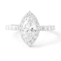 2.00 Carats Lab Grown Diamond 14K Gold Ring