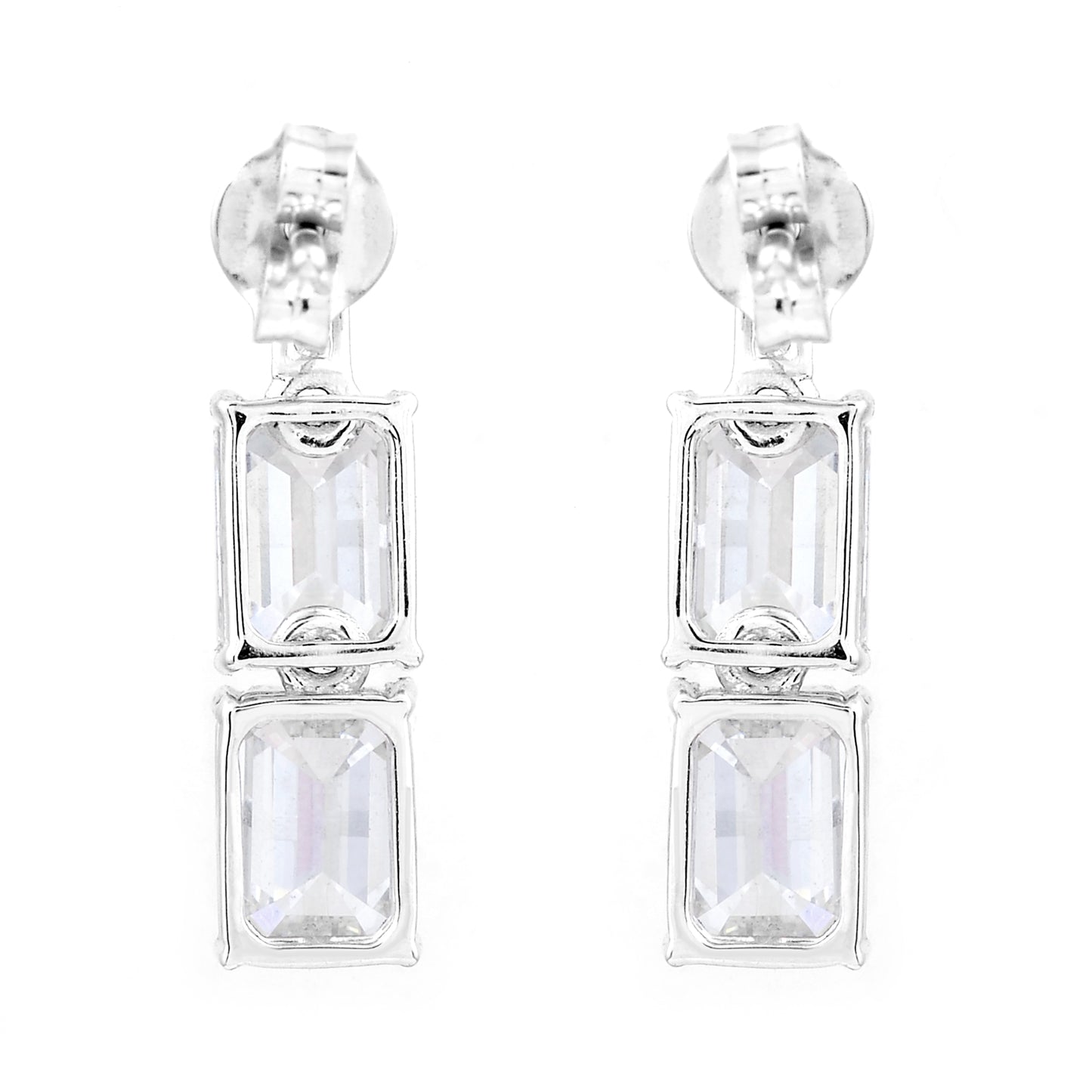 4.27 Carats Lab Grown Diamond 14K Gold Earrings