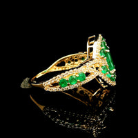 1.97 Ct Oval Emerald 14K Gold Ring