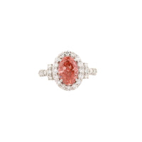 2.79 Carats Pink Lab Grown Diamond 14K Gold Ring