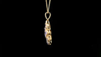 1.71 Ct Marquise Tanzanite 14K Gold Pendant