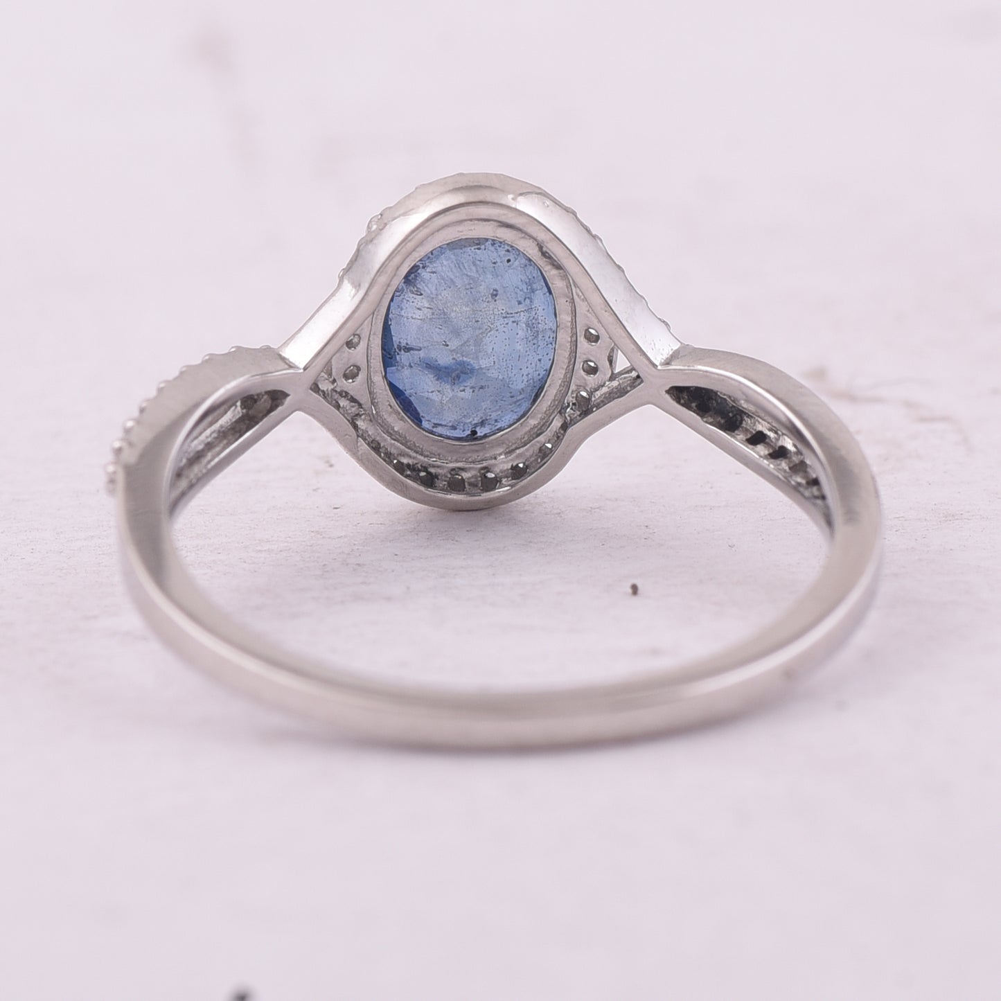 1.28 Ct Oval Mixed Cut Natural Sapphire 950 Platinum Ring