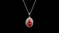 3.06 Carats Pink Lab Grown Diamond 14K Gold Pendant