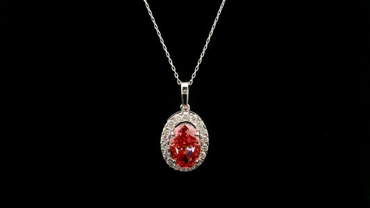 3.06 Carats Pink Lab Grown Diamond 14K Gold Pendant