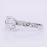 3.28 Carats Lab Grown Diamond 14K Gold Ring