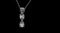 3.19 Carats Lab Grown Diamond 14K Gold Pendant