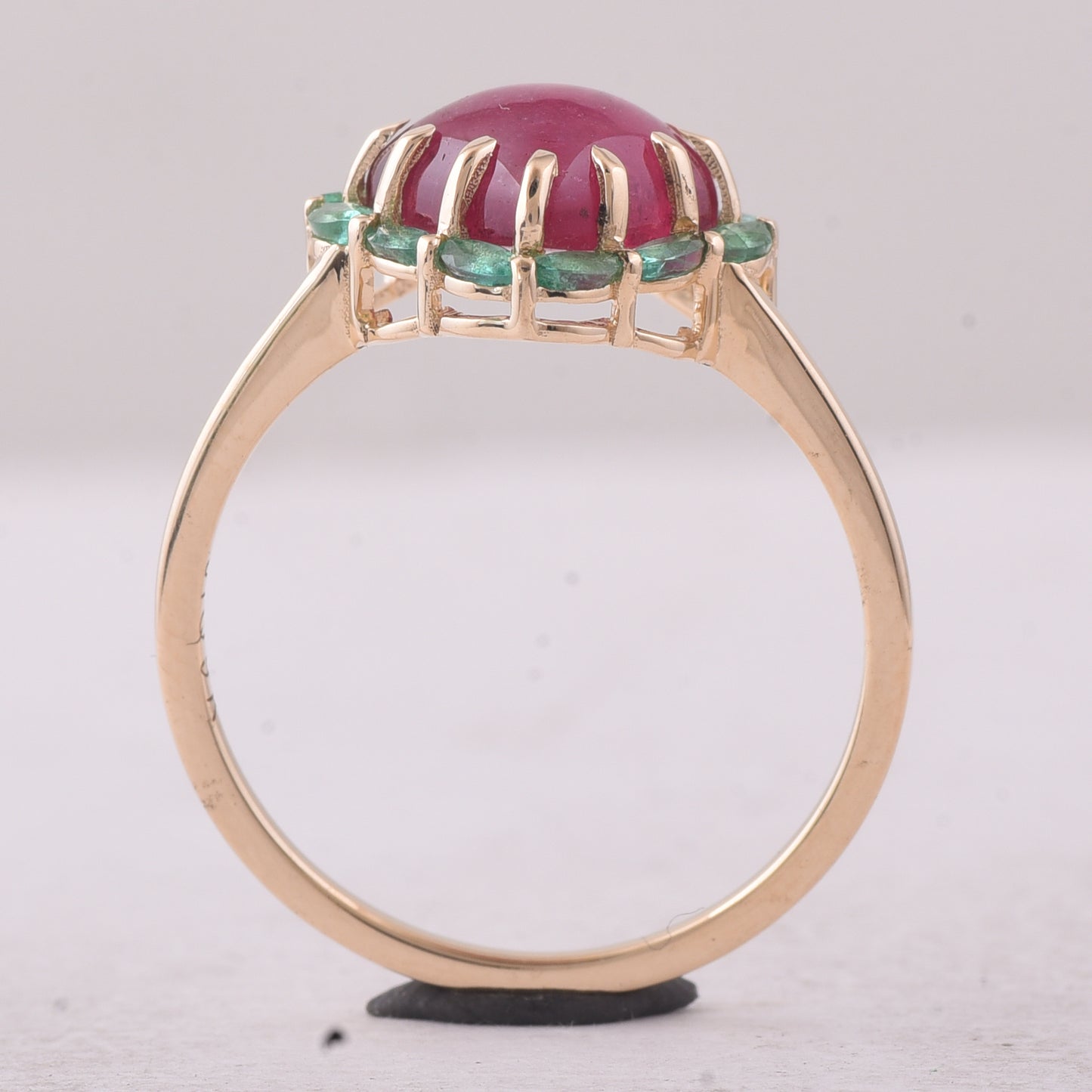 2.65 Ct Heart Tourmaline 9K Gold Ring