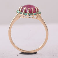 2.65 Ct Heart Tourmaline 9K Gold Ring