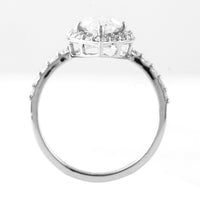 2.14 Carats Lab Grown Diamond 950 Platinum Ring
