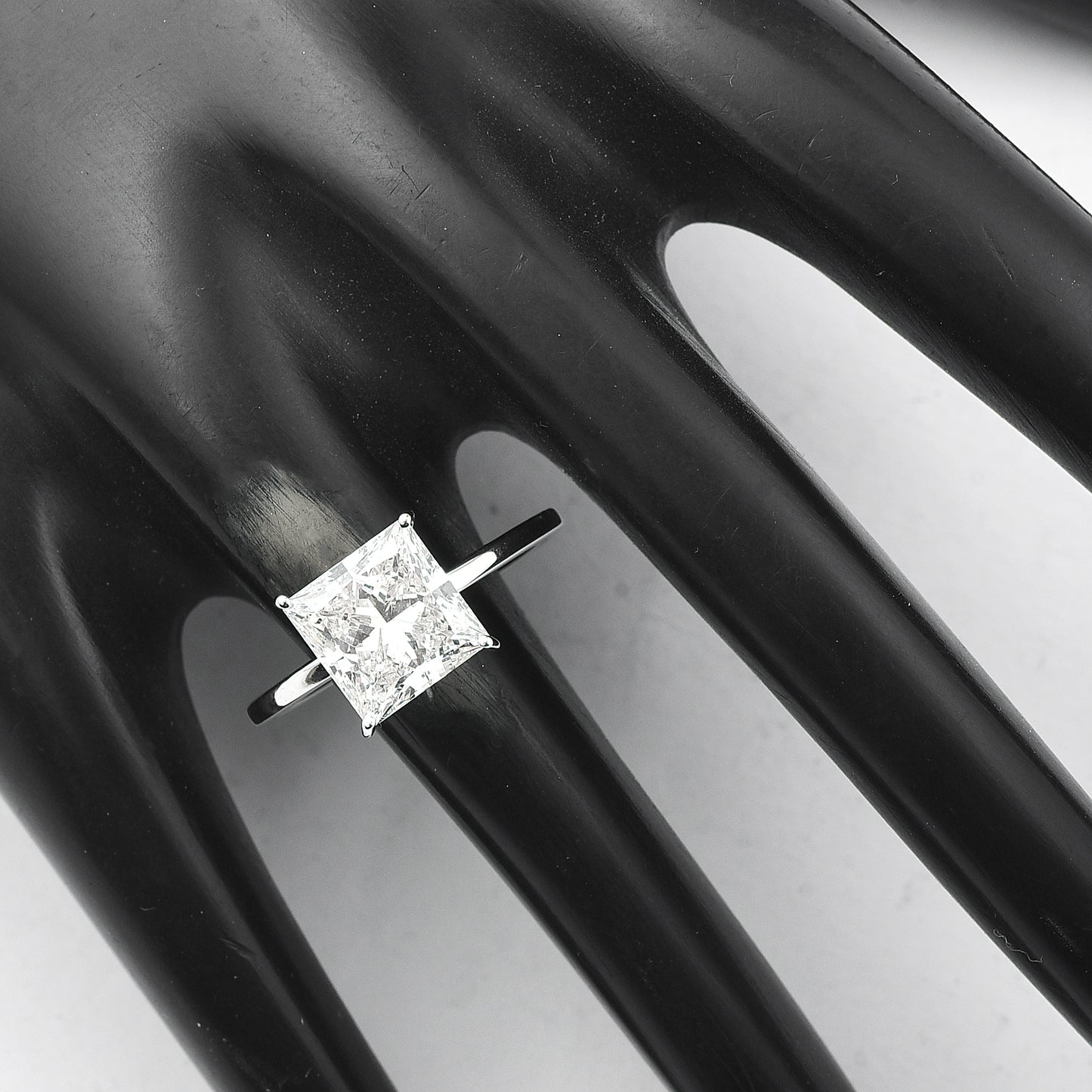 3.04 Carats Lab Grown Diamond 14K Gold Ring