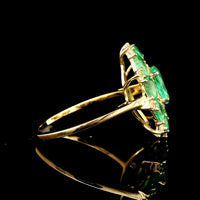 2.31 Ct Oval Emerald 14K Gold Ring