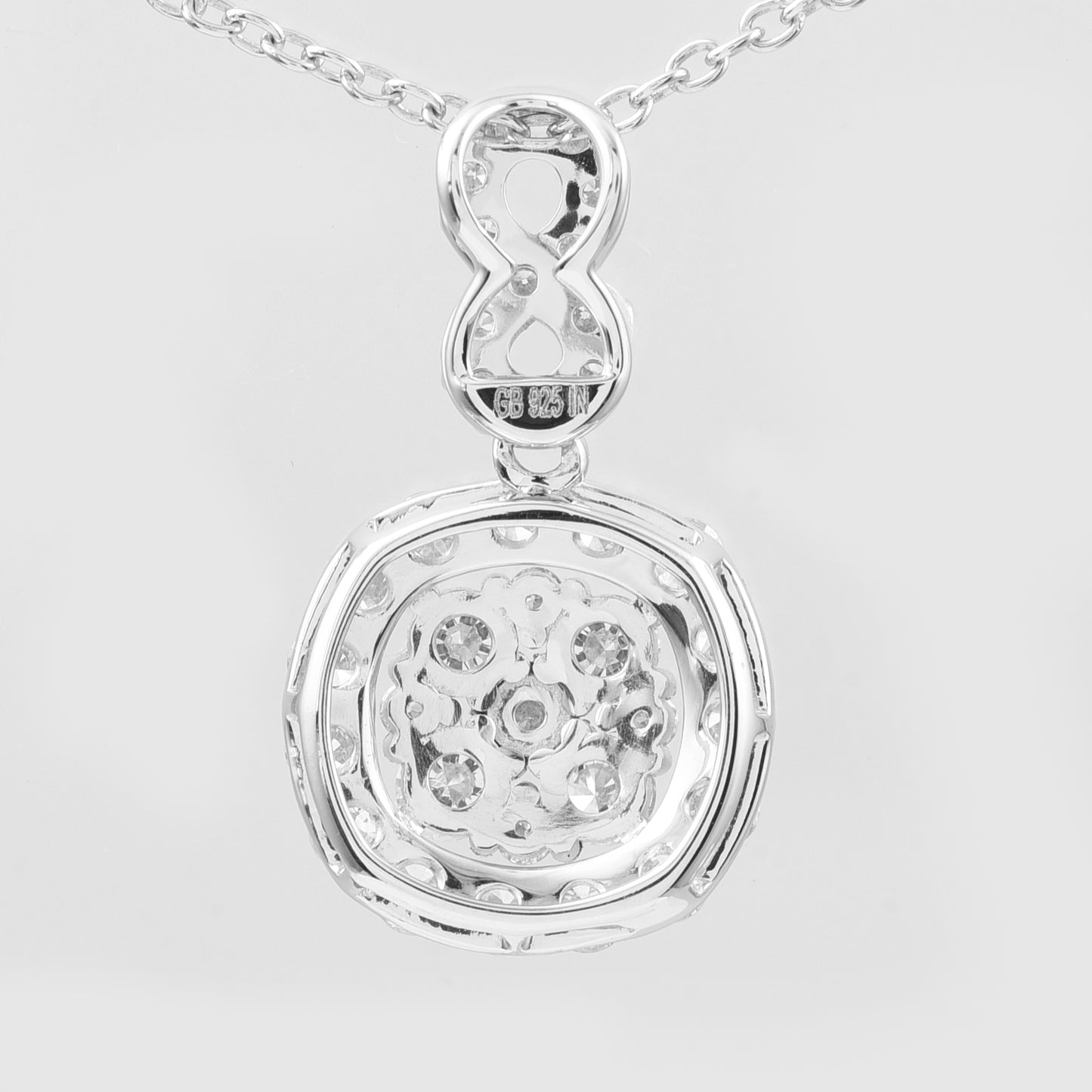 1.08 Ct Round Lab Grown Diamond 925 Silver Pendant