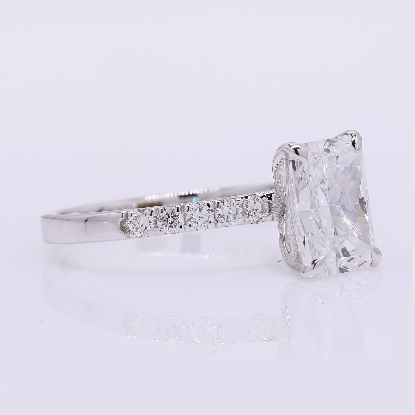 2.16 Carats Lab Grown Diamond 14K Gold Ring