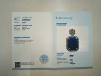 3.29 Ct Octagon Natural Sapphire 14K Gold Pendant