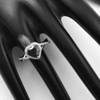 1.95 Ct Heart Mixed Cut Natural Green Sapphire 950 Platinum Ring
