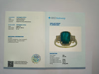 2.77 Ct Cushion Natural Emerald 14K Gold Ring