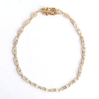 3.43 Carats Lab Grown Diamond 14K Gold Bracelet