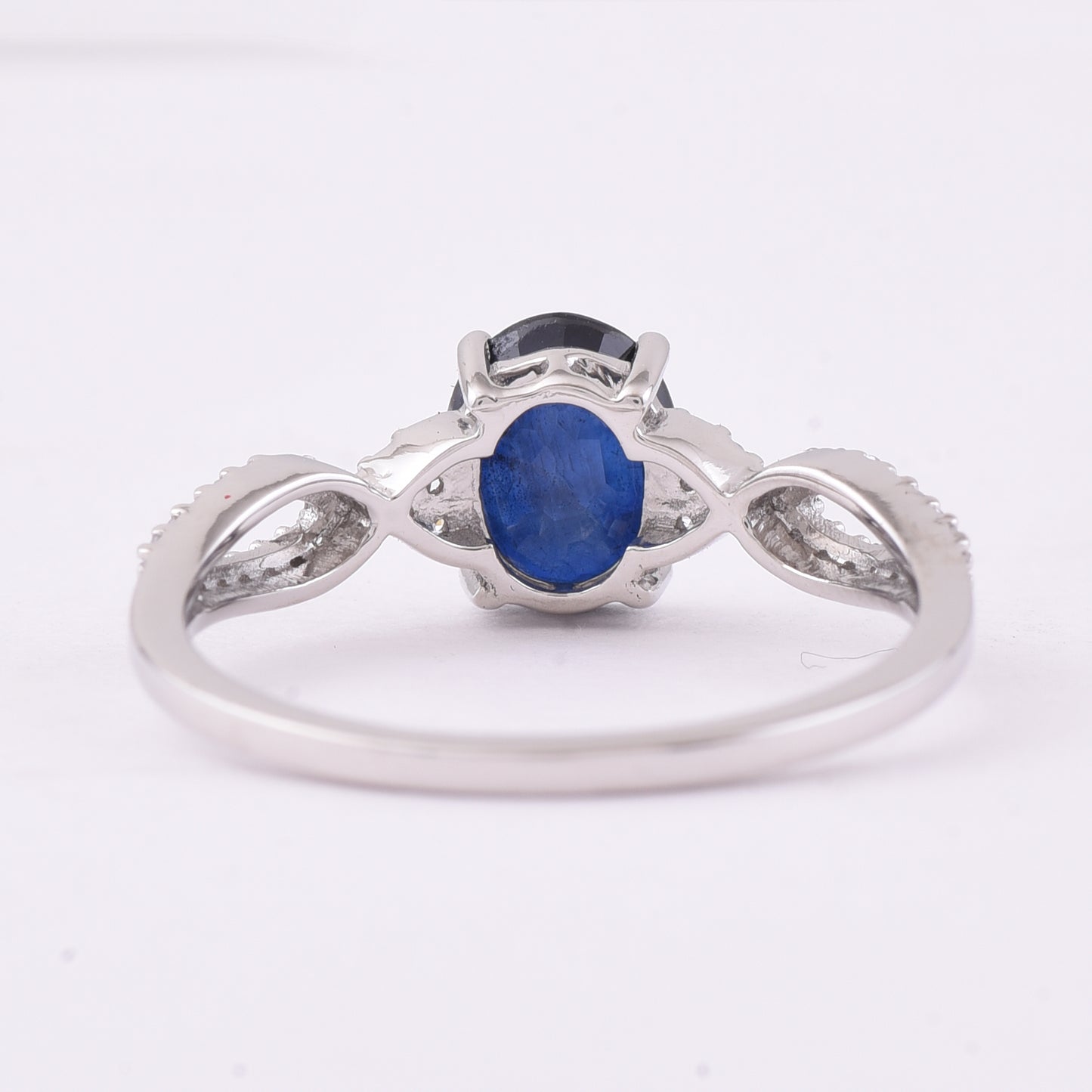 1.50 Ct Oval Mixed Cut Natural Sapphire 950 Platinum Ring