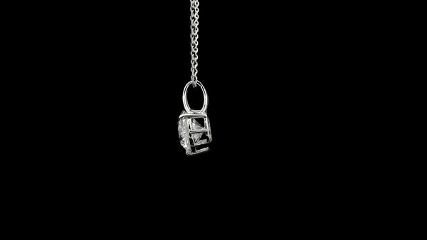 1.46 Ct Round Lab Grown Diamond 14K Gold Pendant