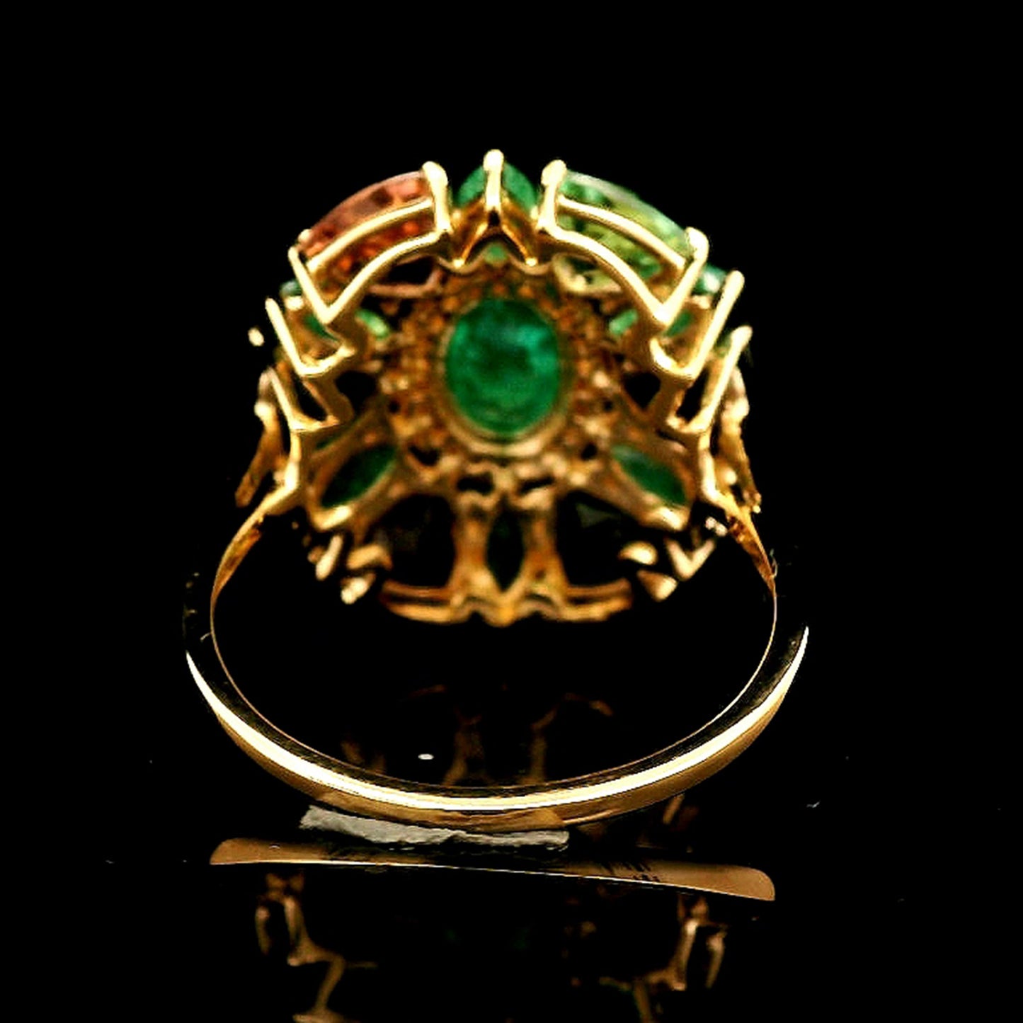 5.15 Ct Oval Emerald 14K Gold Ring