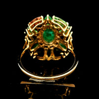 5.15 Ct Oval Emerald 14K Gold Ring