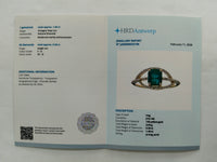 1.60 Ct Octagon Step Cut Natural Emerald 14K Gold Ring
