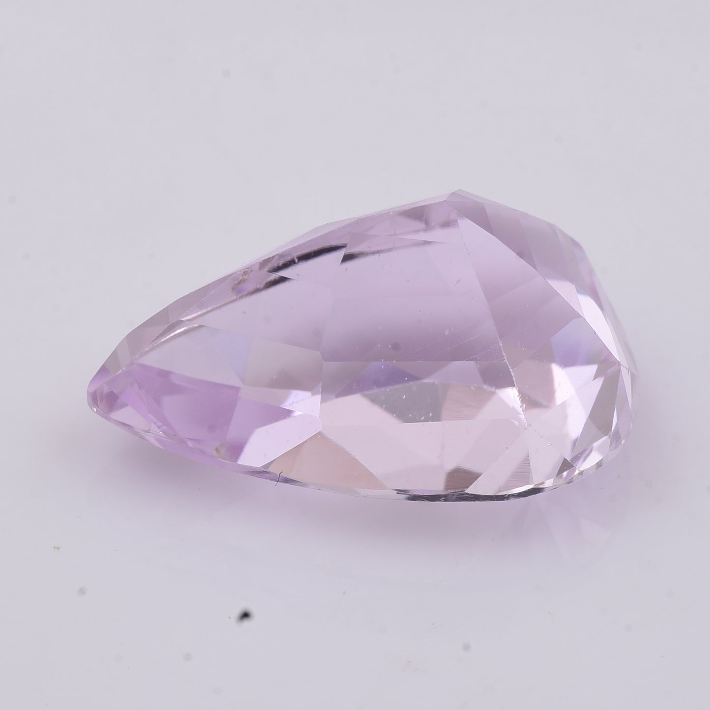 26.22 Natural Spodumene Kunzite Pear Mixed Cut Gemstone