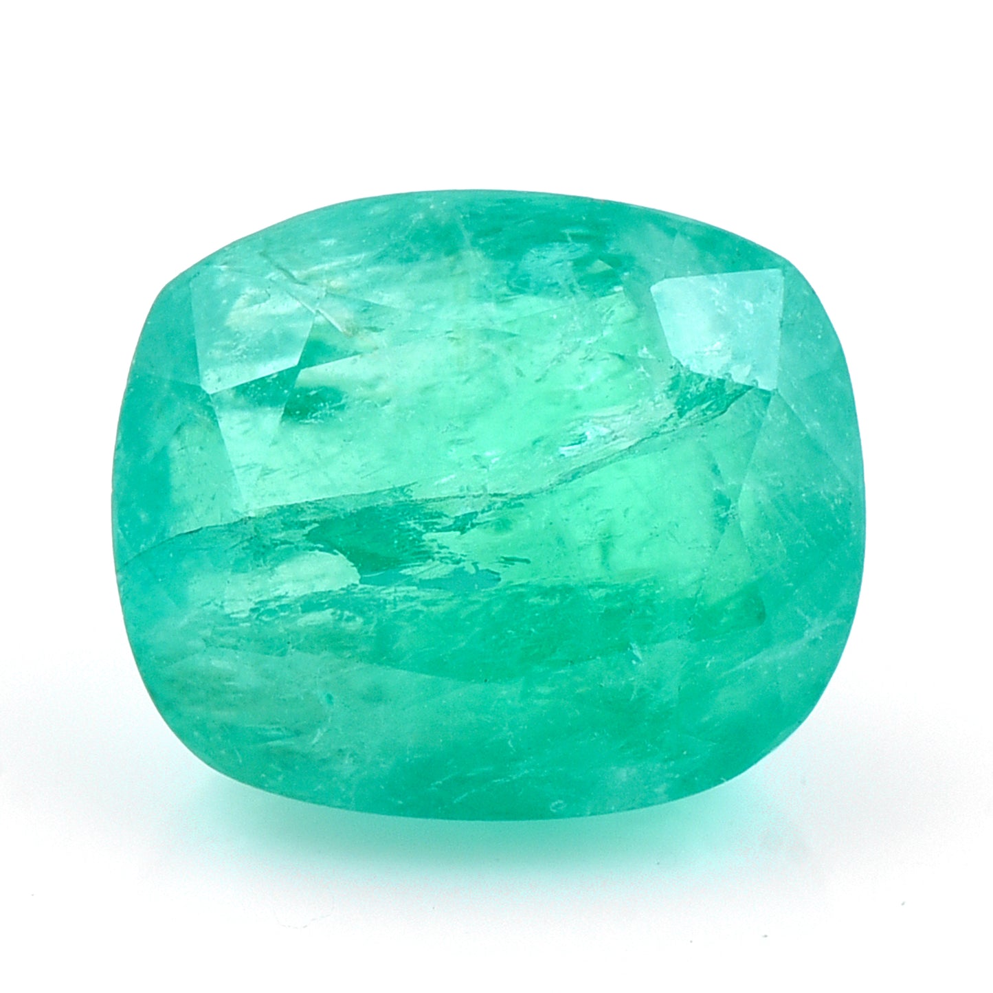 4.18 Natural Beryl Emerald Rectangular Cushion Mixed Cut Gemstone