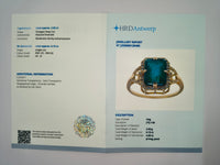 2.98 Ct Octagon Natural Emerald 14K Gold Ring