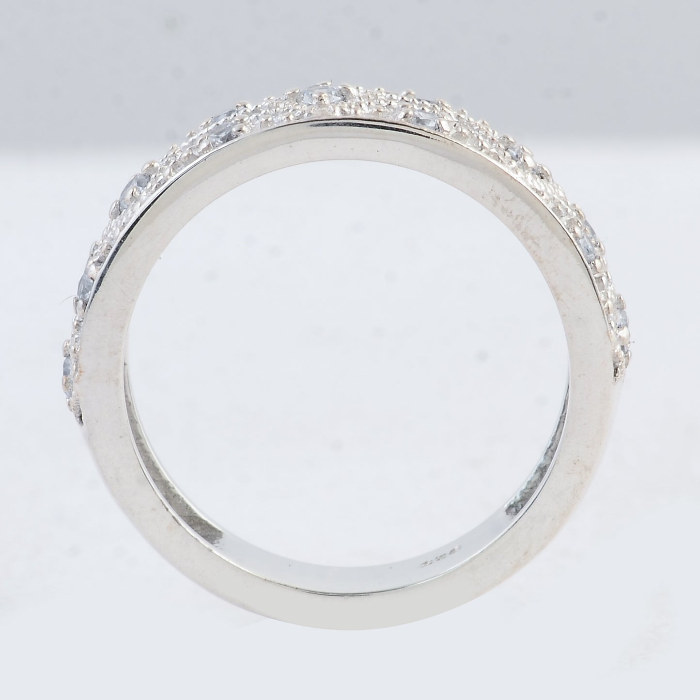 0.52 Ct Round Cubic Zirconia 925 Sterling Silver Ring