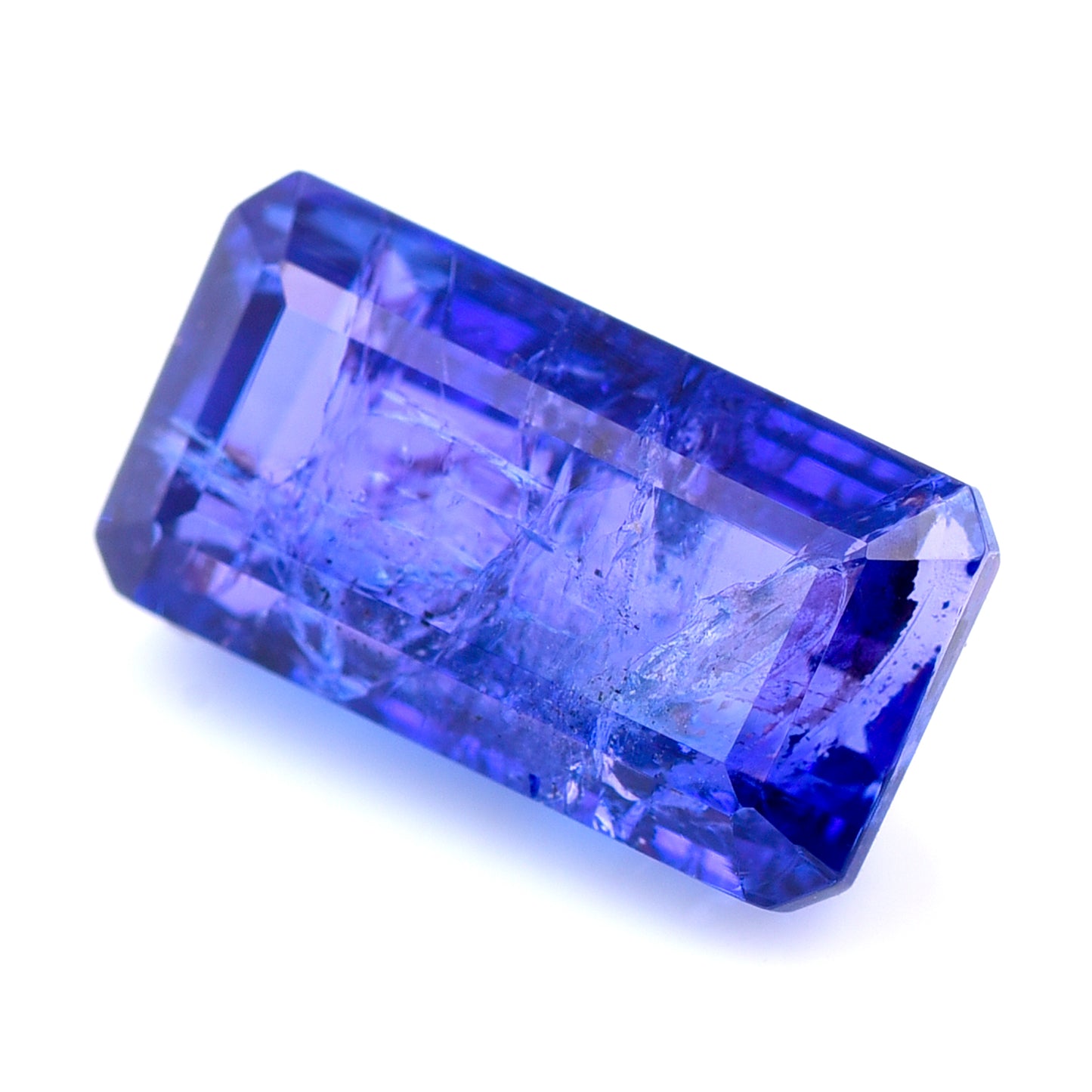 5.68 Natural Zoisite Tanzanite Emerald Cut Gemstone