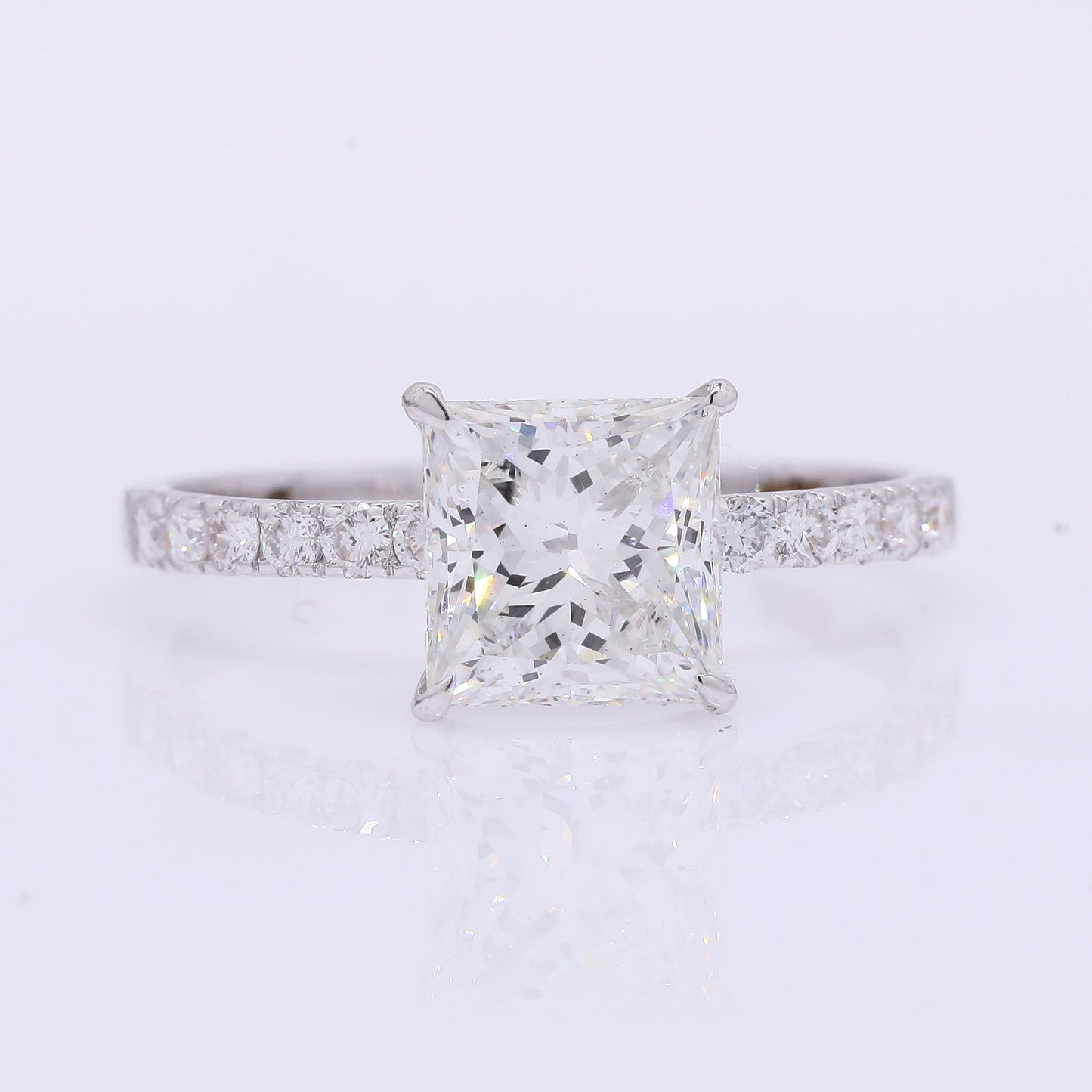 2.15 Carats Lab Grown Diamond 14K Gold Ring