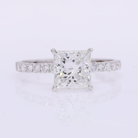 2.15 Carats Lab Grown Diamond 14K Gold Ring