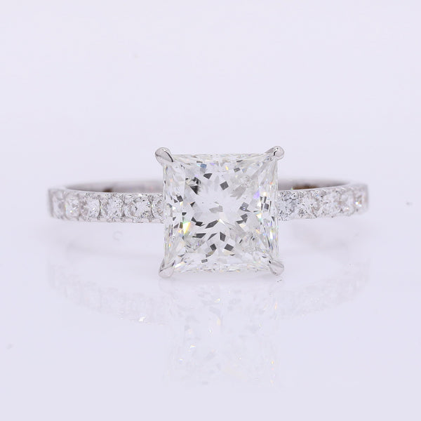 2.15 Carats Lab Grown Diamond 14K Gold Ring