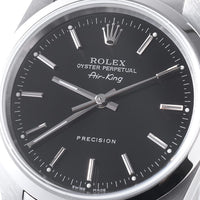 Pre-owned Rolex Air-King 14000M Black Bar Y-number Men's