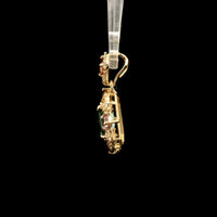1.47 Ct Octagon Tourmaline 14K Gold Pendant