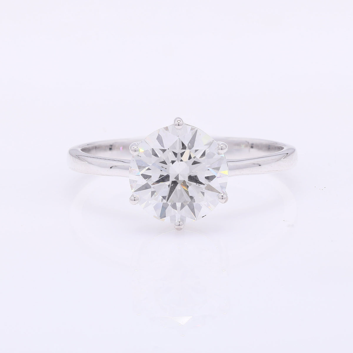 2.13 Carats Lab Grown Diamond 14K Gold Ring