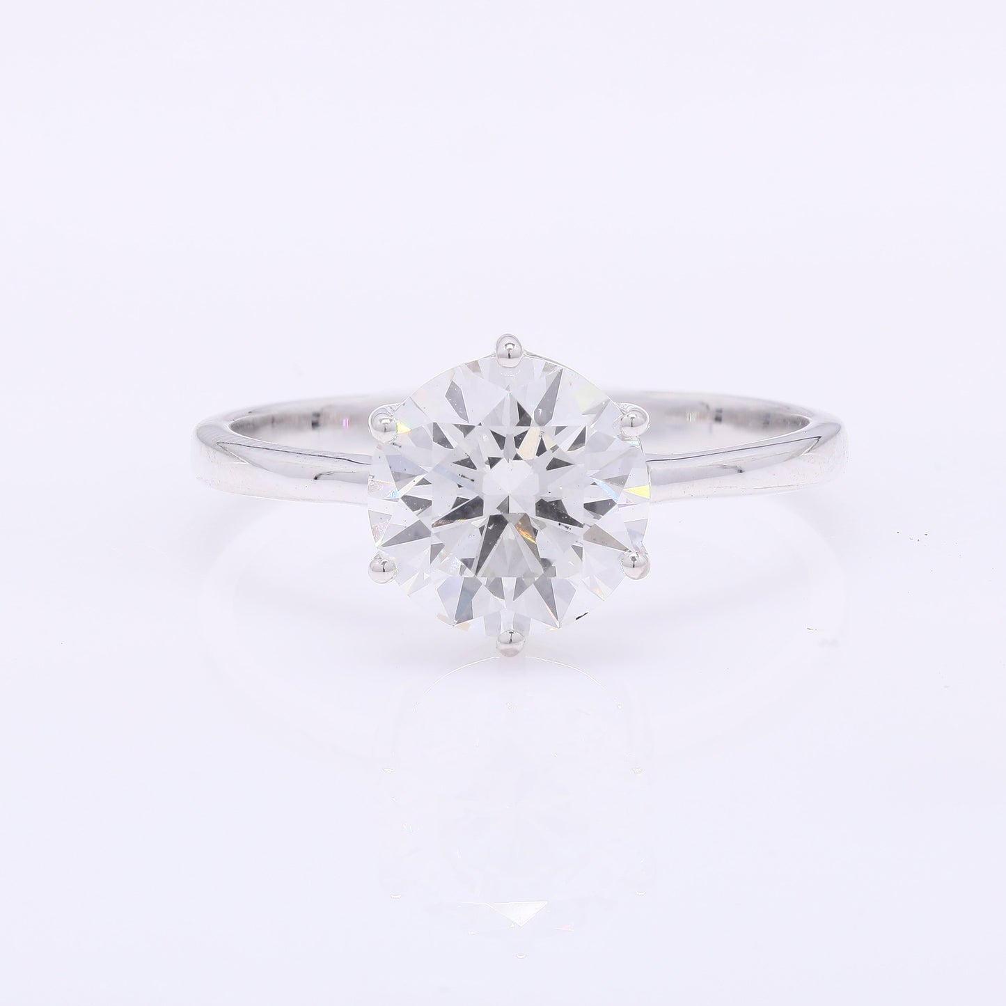 2.13 Carats Lab Grown Diamond 14K Gold Ring