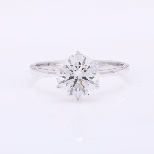 2.13 Carats Lab Grown Diamond 14K Gold Ring