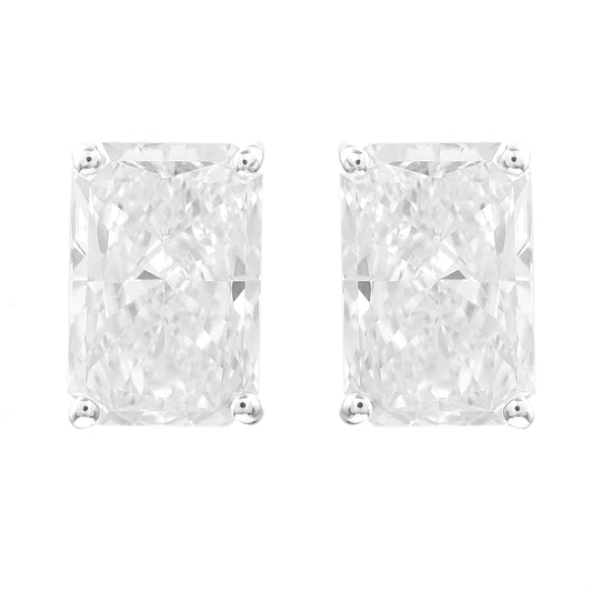4.03 Carats Lab Grown Diamond 14K Gold Earrings